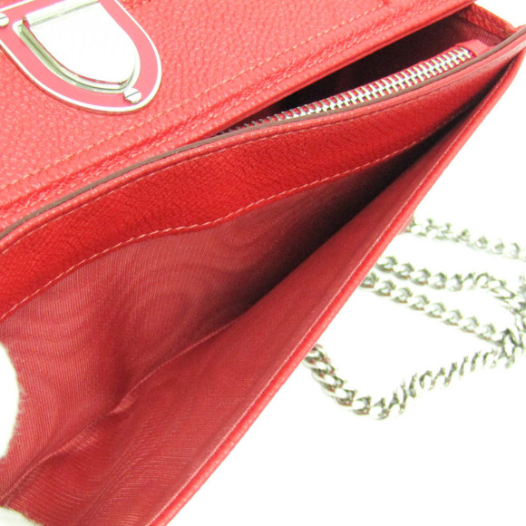 DIOR Red Leather Wallet - Picture 14 of 16